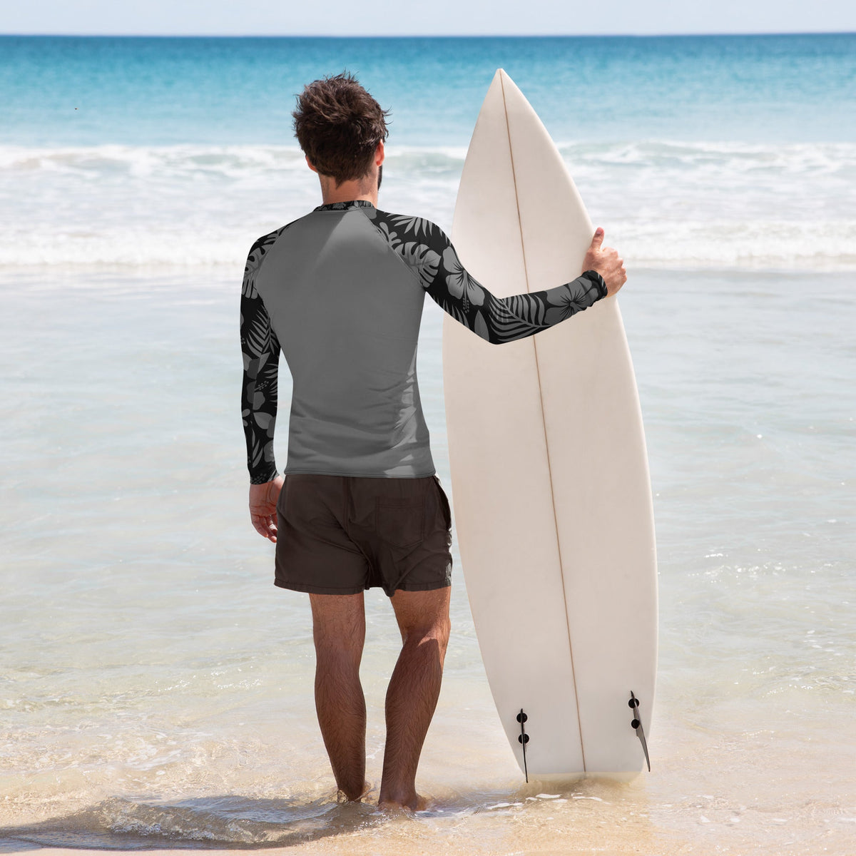Majestic Vision recycled rash Guards with UPF 50+ protection, moisture-wicking performance fabric and bold surf-inspired artwork.