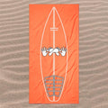 Surf Training Mat Beach Towel | Pop Up Practice Guide | Oversized | Quick-Dry | Sand-Free | Coral