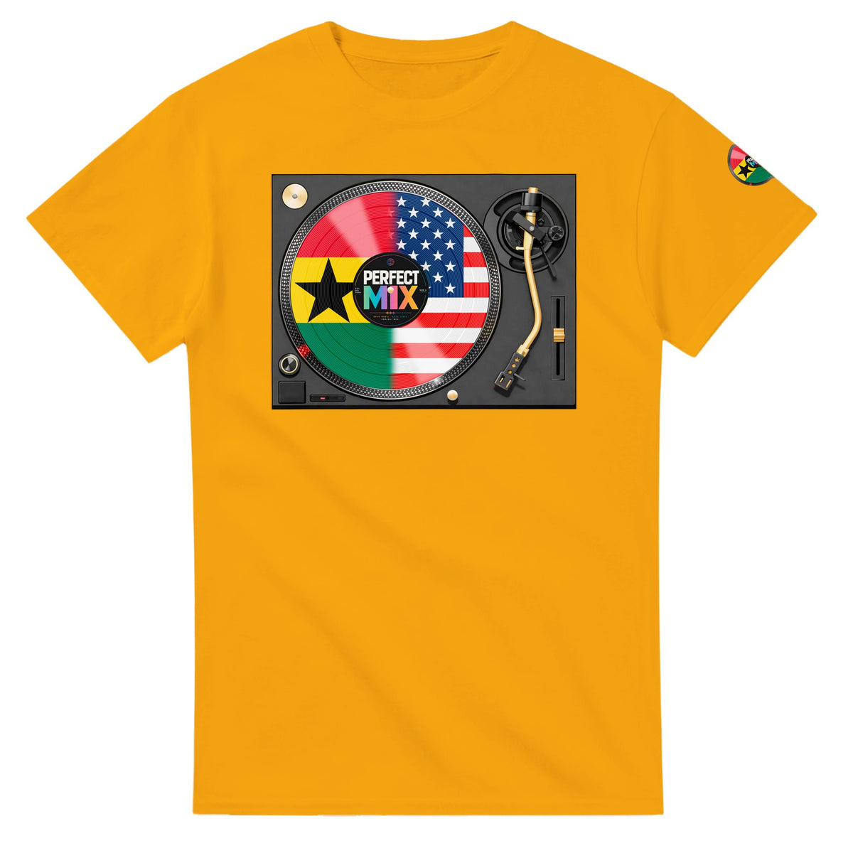 AI generated image of a Ghanaian American – Perfect Mix T-Shirt Gold