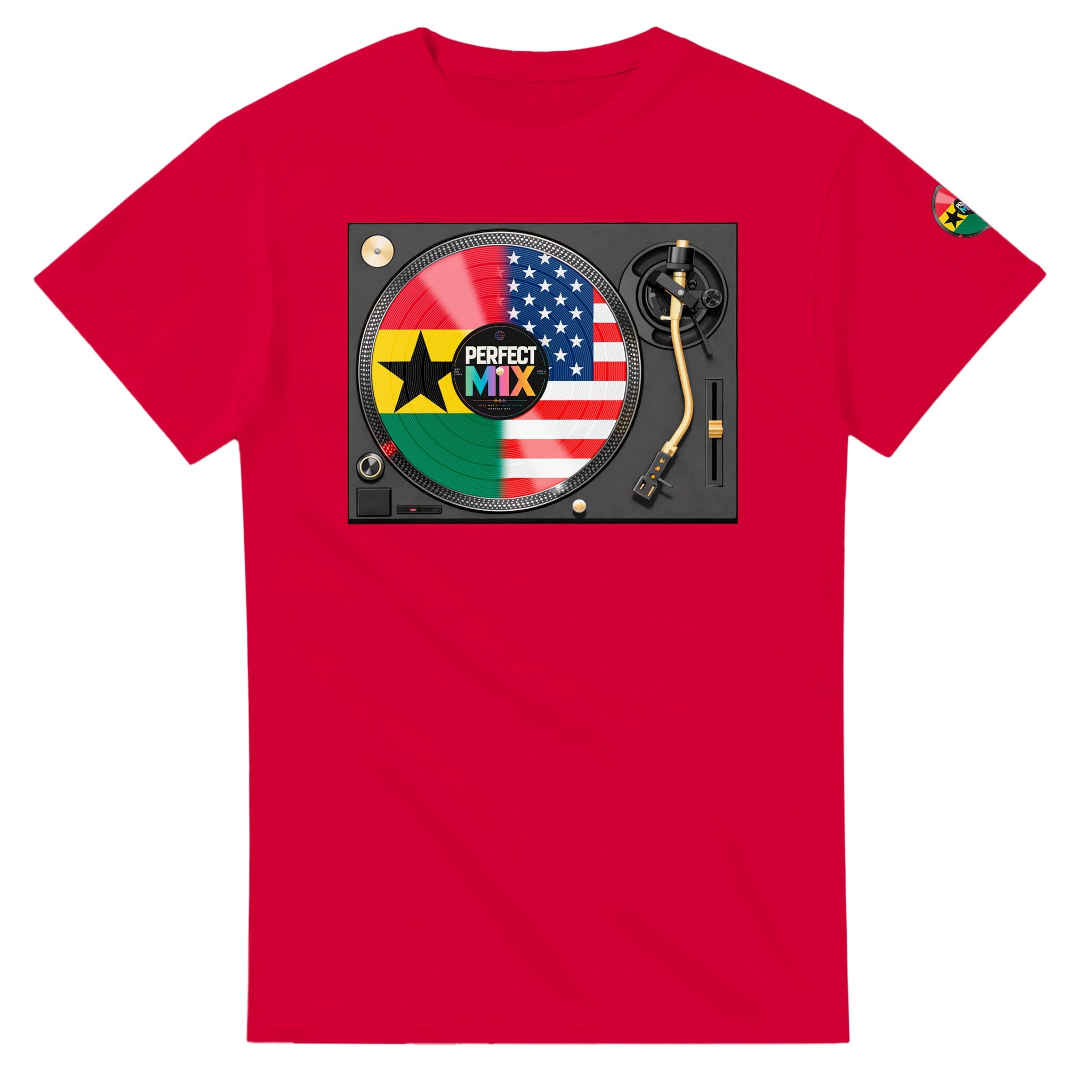 AI generated image of a Ghanaian American – Perfect Mix T-Shirt Red