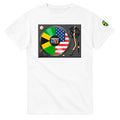 AI generated image of a Jamaican American Perfect Mix T-shirt White