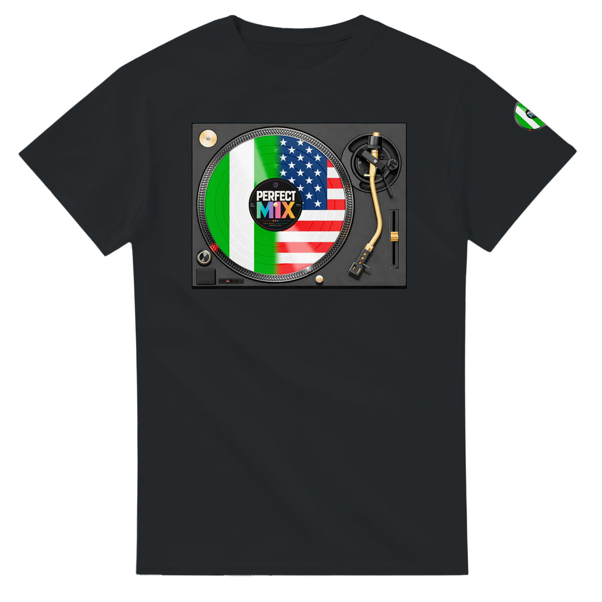 AI generated image of a Nigerian American – Perfect Mix T-Shirt Black
