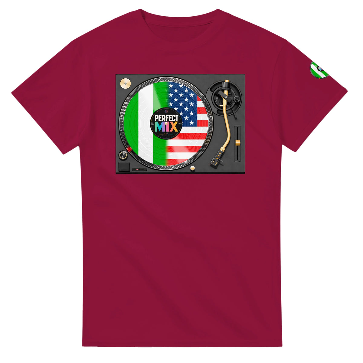 AI generated image of a Nigerian American – Perfect Mix T-Shirt Cardinal Red