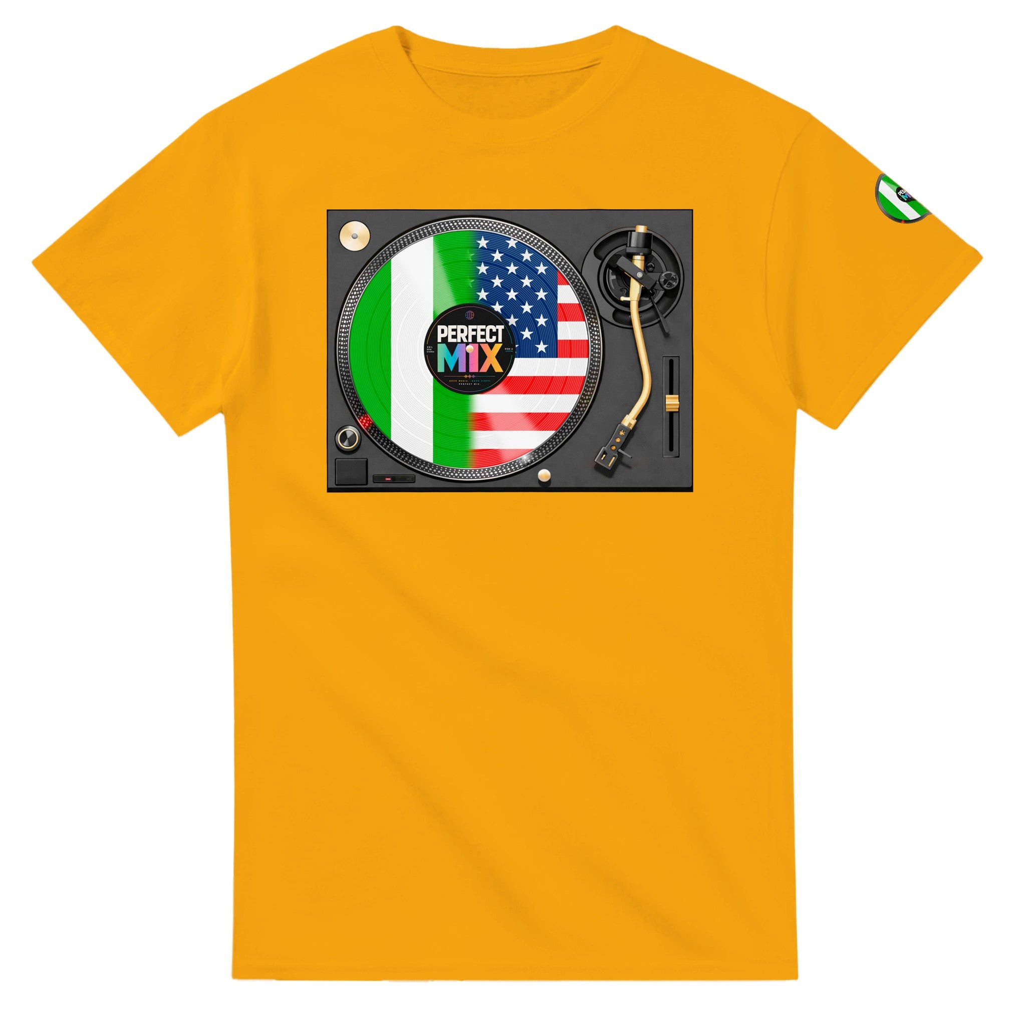 AI generated image of a Nigerian American – Perfect Mix T-Shirt Gold
