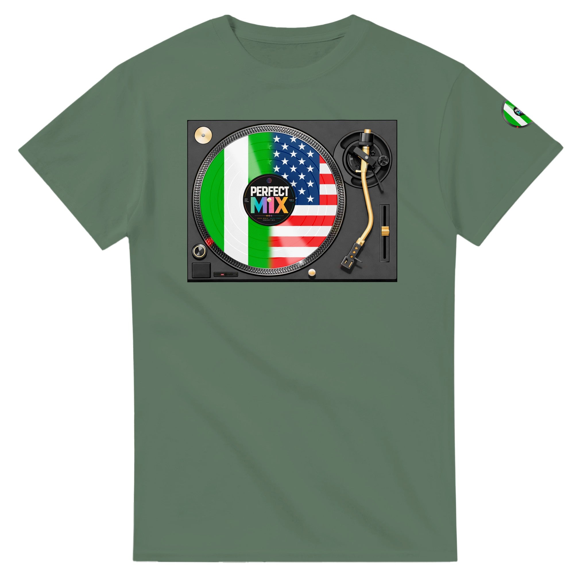 AI generated image of a Nigerian American – Perfect Mix T-Shirt Green