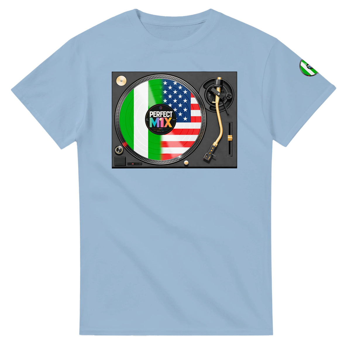 AI generated image of a Nigerian American – Perfect Mix T-Shirt Light Blue