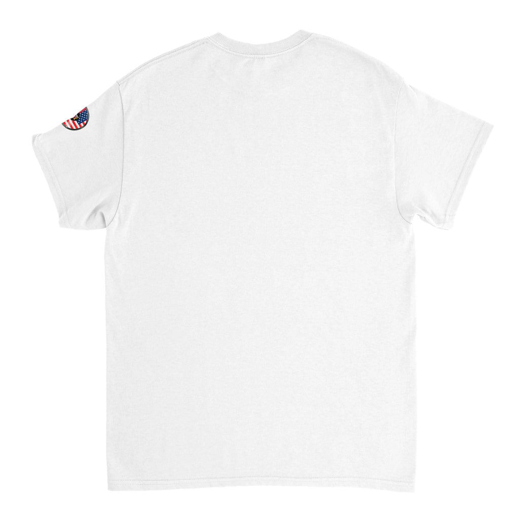 AI generated image of an Italian American Perfect Mix T-shirt White Back