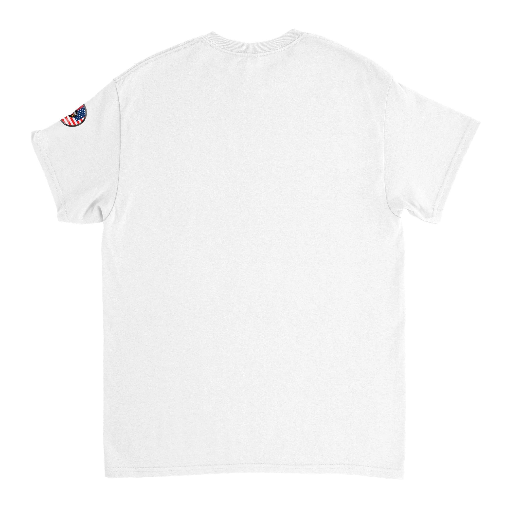 AI generated image of an Italian American Perfect Mix T-shirt White Back