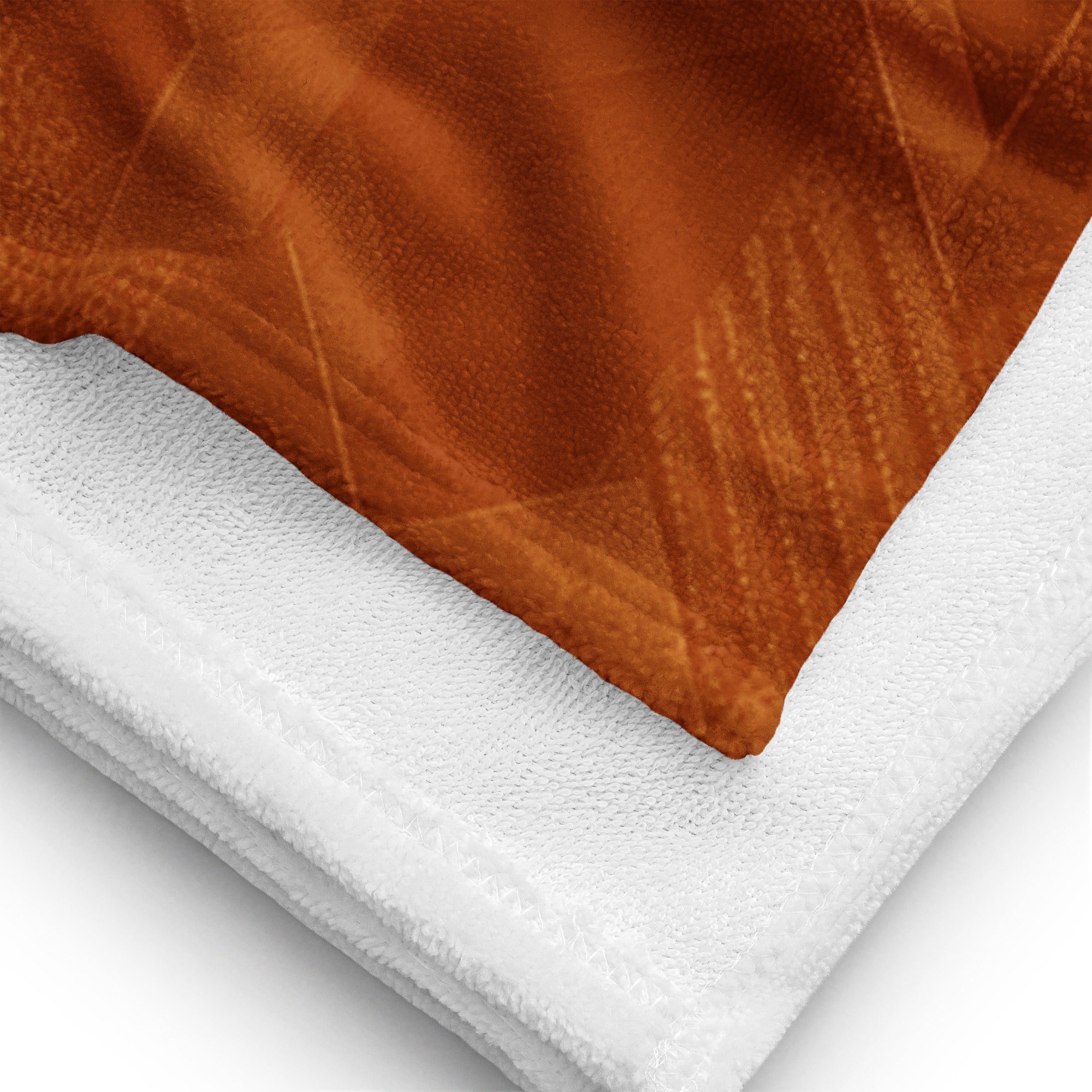 Clay Sci-Fi Camo Surf Pop-Up Training Mat – Oversized Quick-Dry Beach Towel with Stance Placement Guide Product mockup close up