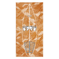 Clay Sci Fi Camo Surf Pop-Up Training Mat – Oversized Quick-Dry Beach Towel with Stance Placement Guide
