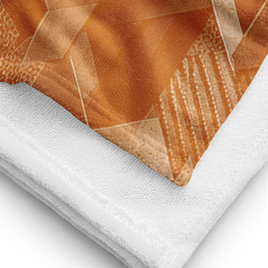 Clay Sci Fi Camo Surf Pop-Up Training Mat – Oversized Quick-Dry Beach Towel with Stance Placement Guide close up