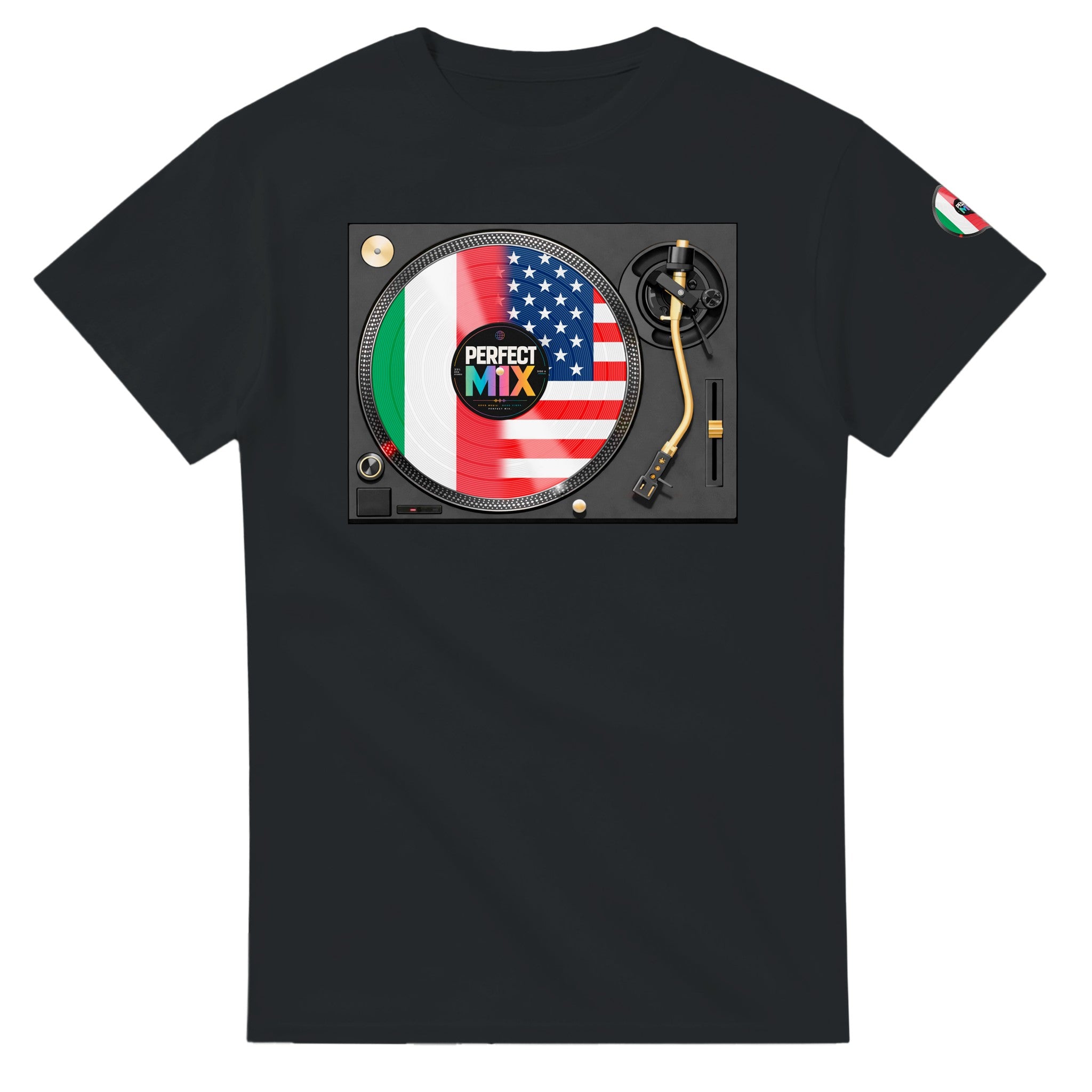 Italian American Perfect Mix T-shirt Black