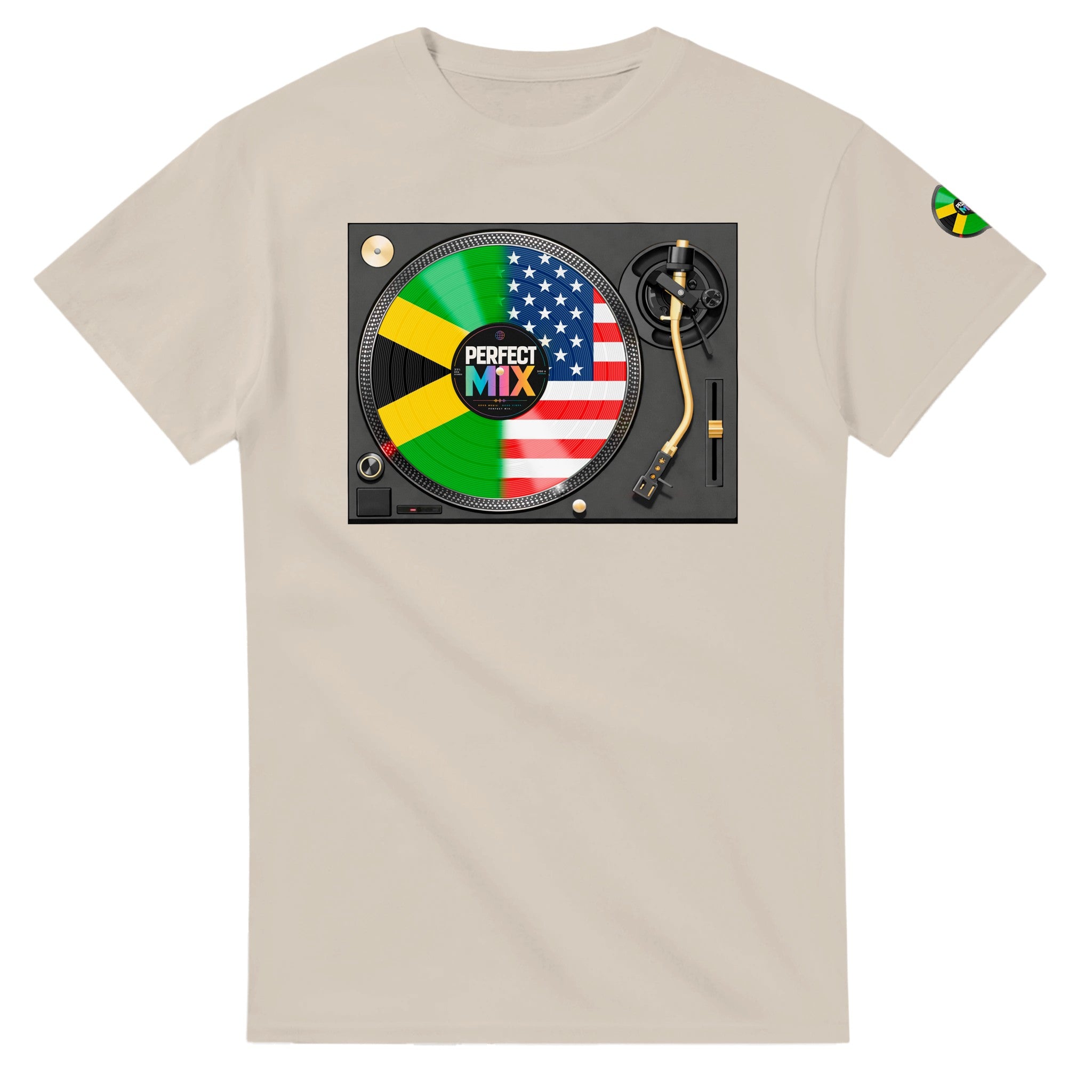 Jamaican American Perfect Mix T-shirt Sand