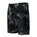 MVM Black Sci-Fi Camo Men's Hybrid Board Shorts Product mockup front