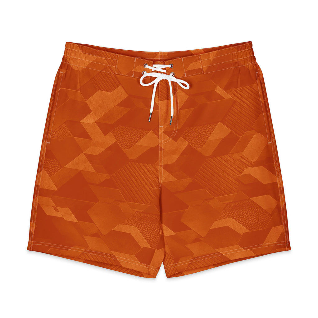 MVM Clay Sci-Fi Camo Men's Hybrid Board Shorts Product mockup Front flat