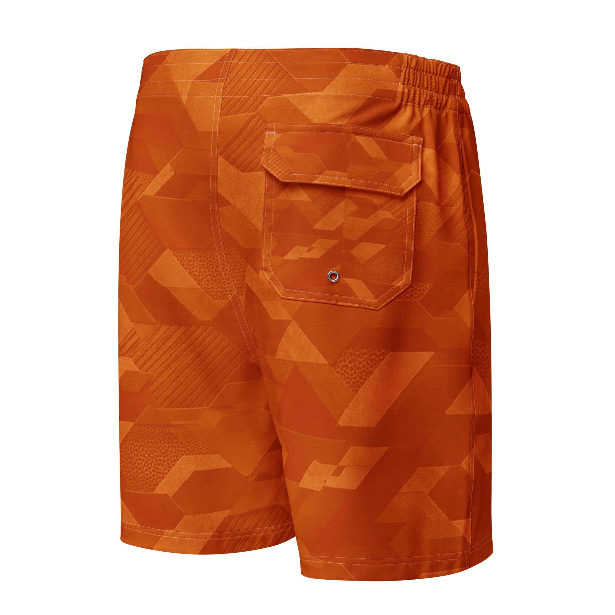 MVM Clay Sci-Fi Camo Men's Hybrid Board Shorts Product mockup back