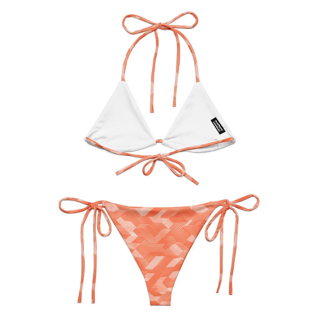 MVM Coral Sci Fi Camo recycled string bikini Product mockup Back