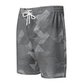 MVM Grey Sci-Fi Camo Men's Hybrid Board Shorts Product mockup front