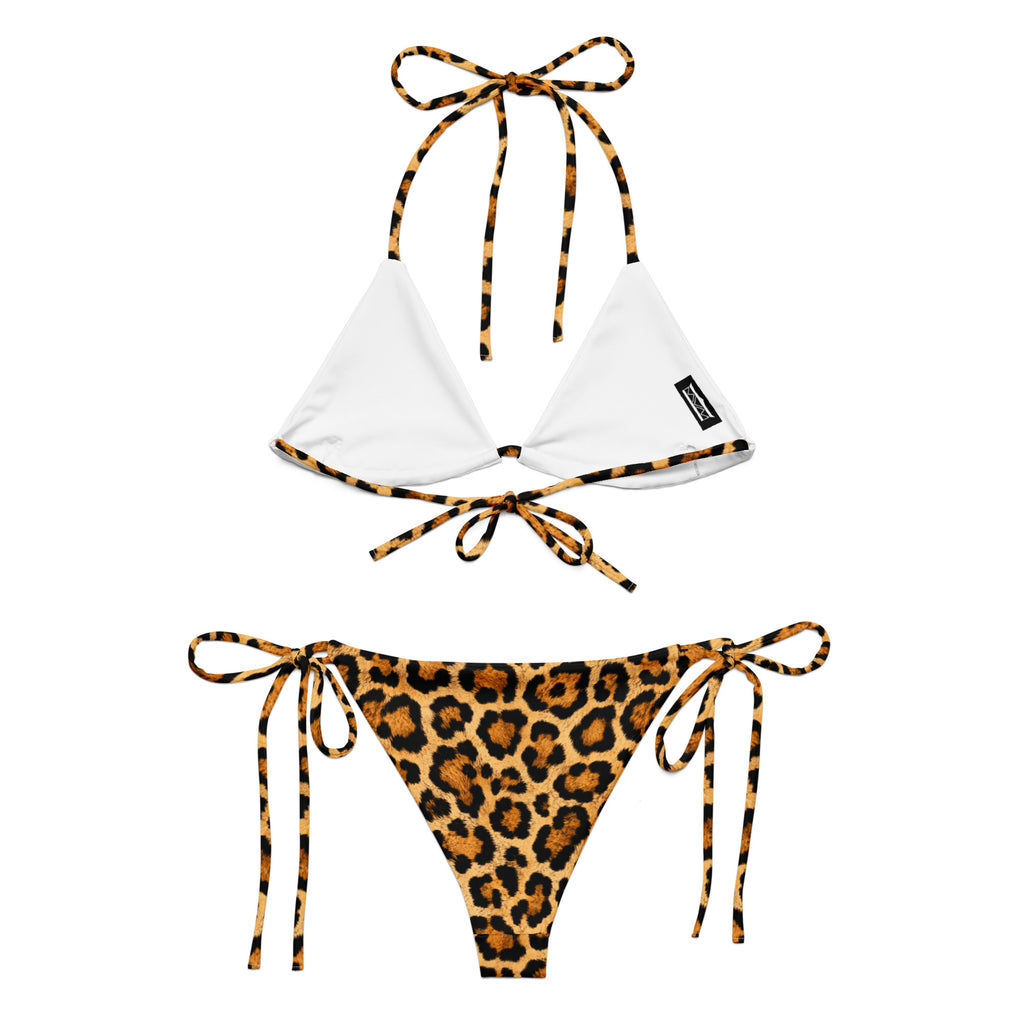 MVM Leopard Print recycled string bikini Product shot Back