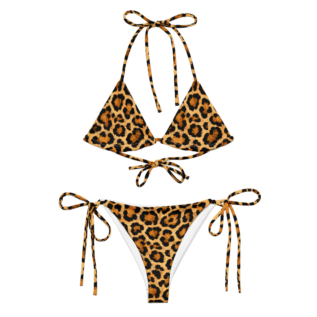 MVM Leopard Print recycled string bikini Product shot Front
