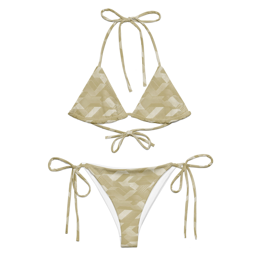 MVM Sand Sci Fi Camo recycled string bikini Product mockup front