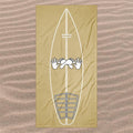 Surf Training Mat Beach Towel | Pop Up Practice Guide | Oversized | Quick-Dry | Sand-Free | Sand colour